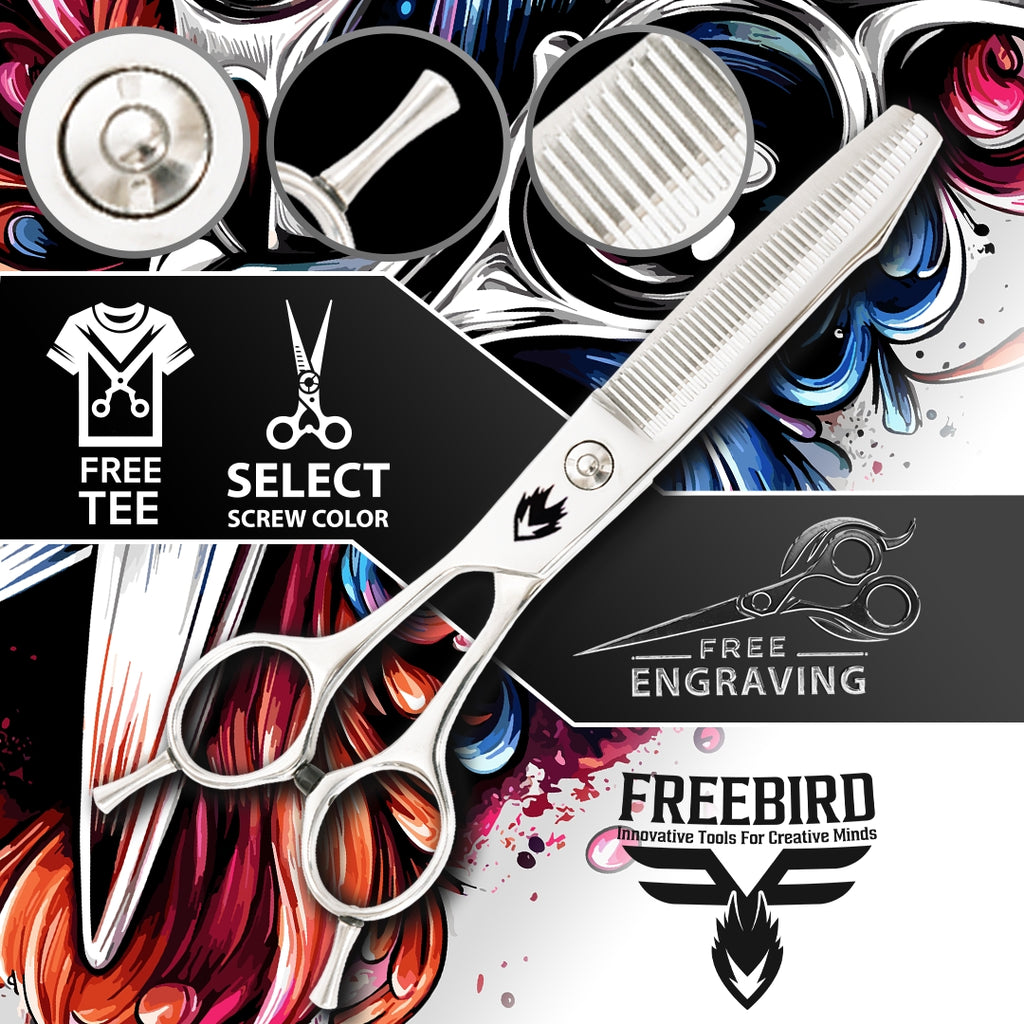 Lighten™ Left Handed Straight "46T Fine Thinner Shears