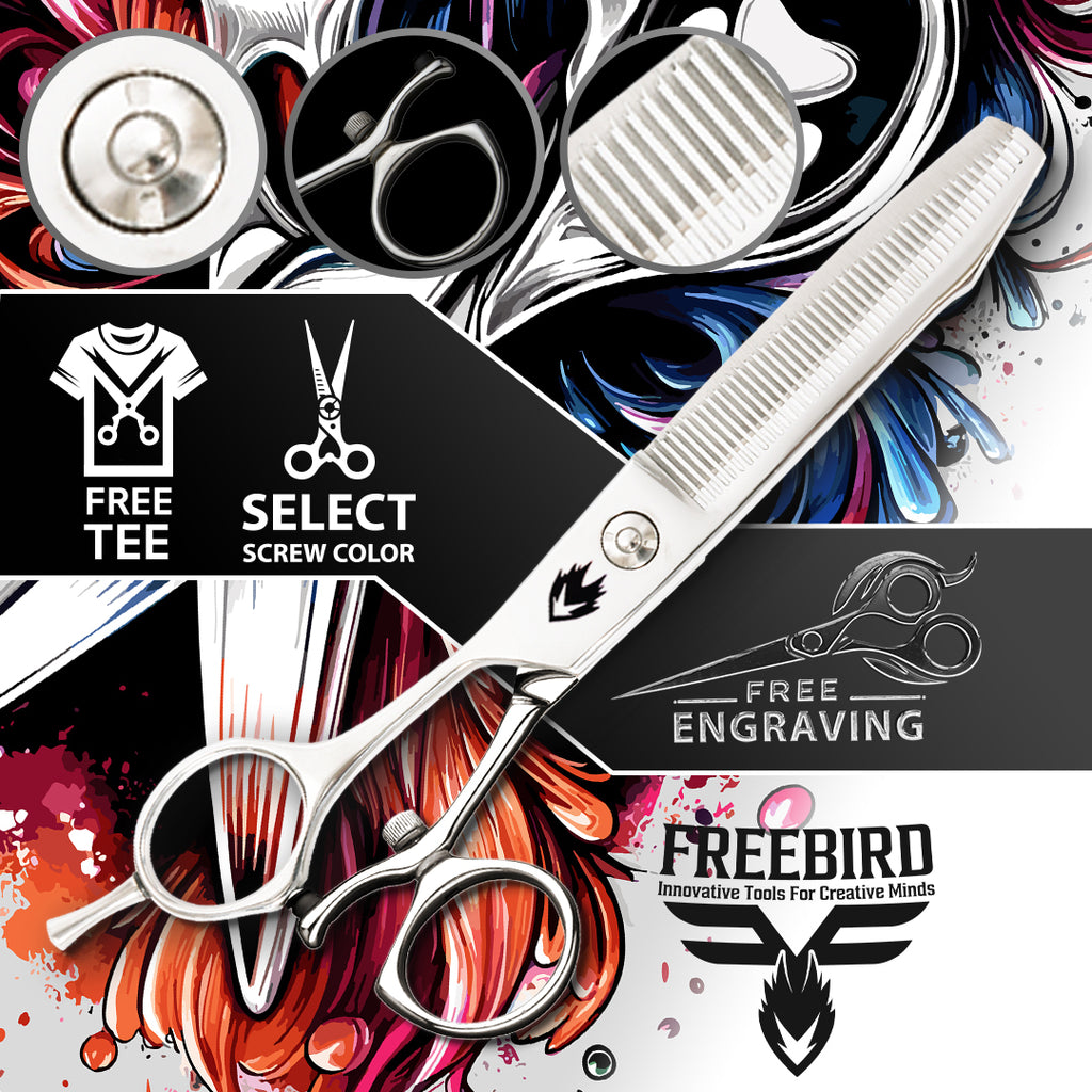 Lighten™ Left Handed Straight Swivel Thumb Thinning Shears Classic 6.5T(46T)
