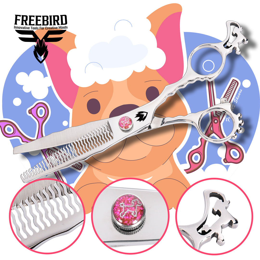 Custom Shear Luv 2 Groom Custom Grooming Shear Set – Freebird Shears