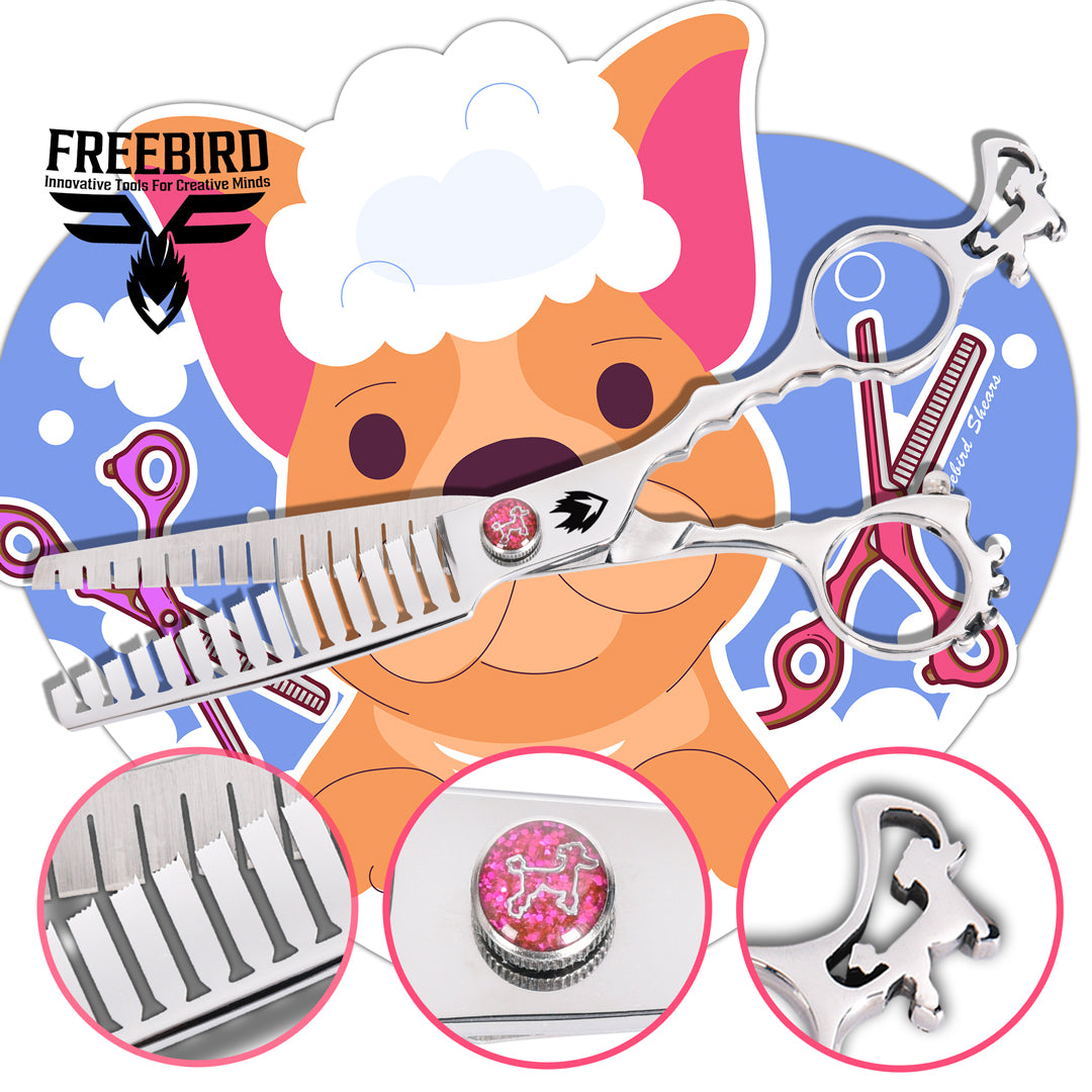 Custom Shear Luv 2 Groom Custom Grooming Shear Set – Freebird Shears