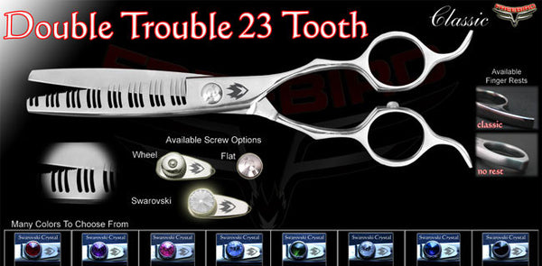 23 Tooth Double Trouble Texturizing Shears