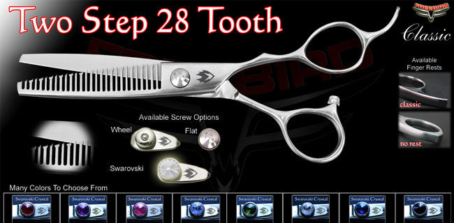 28 Tooth Tooth Two Step Thinning Shears