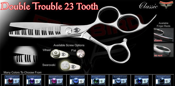 3 Hole 23 Tooth Double Trouble Texturizing Shears