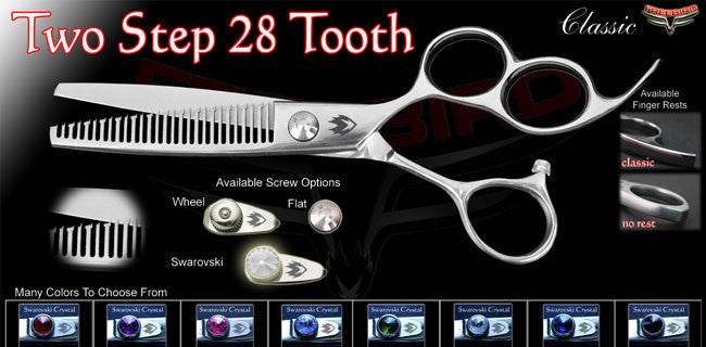 3 Hole 28 Tooth Two Step Thinning Shears