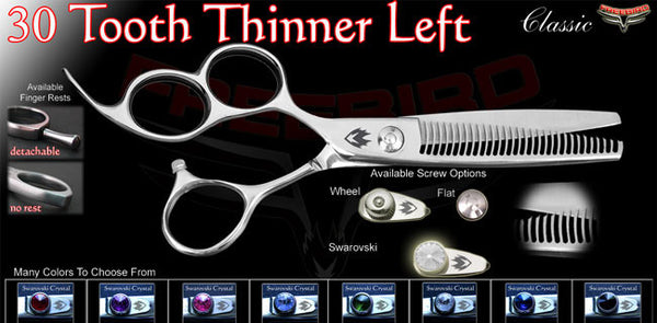 3 Hole 30 Tooth Left Handed Thinning Shears