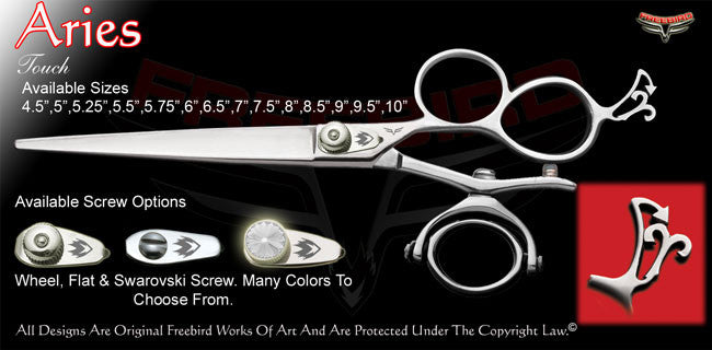 Aries 3 Hole Double V Swivel Touch Grooming Shears