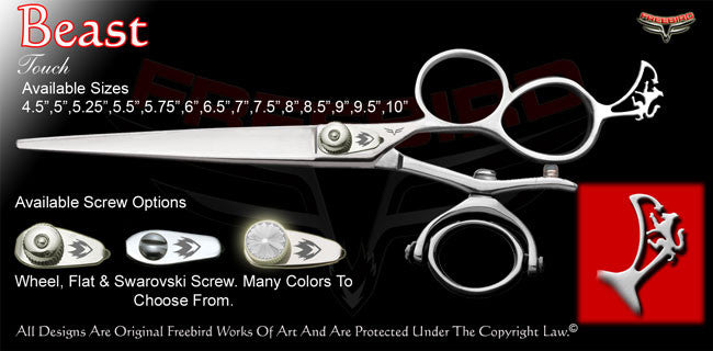 Beast 3 Hole Double V Swivel Touch Grooming Shears