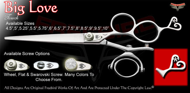 Big Love Double 3 Hole Double V Swivel Touch Grooming Shears