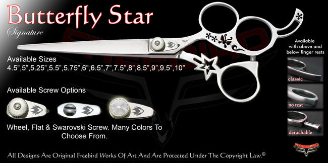 Butterfly Star 3 Hole Signature Grooming Shears