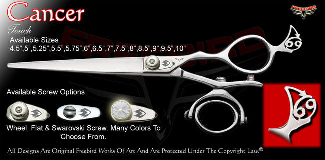 Cancer Double V Swivel Touch Grooming Shears