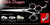 Celtic Dragon 3 Hole Double V Swivel Touch Grooming Shears