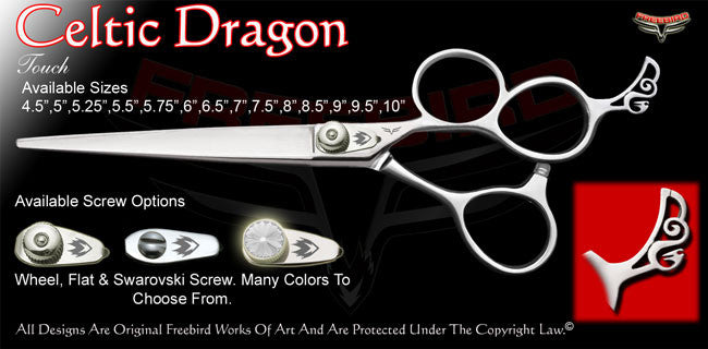 Celtic Dragon 3 Hole Touch Grooming Shears
