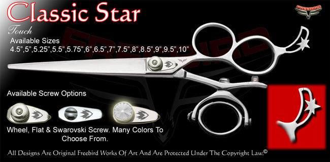 Classic Star 3 Hole Double V Swivel Touch Grooming Shears
