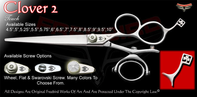 Clover 2 3 Hole Double V Swivel Touch Grooming Shears