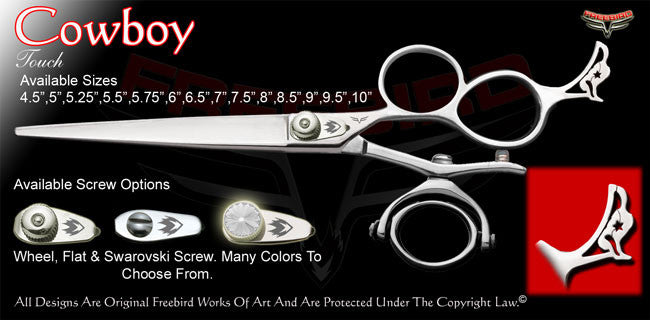 Cow Boy 3 Hole Double V Swivel Touch Grooming Shears