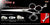 Cross 4 3 Hole Double V Swivel Touch Grooming Shears