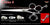 Cross 6 3 Hole Double V Swivel Touch Grooming Shears