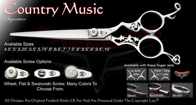 Country Music Straight Signature Grooming Shears