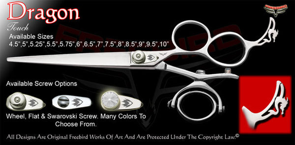Dragon 3 Hole Double V Swivel Touch Grooming Shears