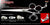 Dragon 3 Hole Double V Swivel Touch Grooming Shears
