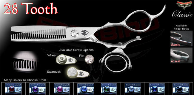Double Swivel 28 Tooth Thinning Shears