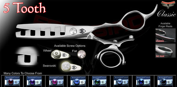 Double Swivel 5 Tooth Chunking Shears
