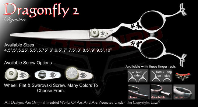 Dragonfly 2 Straight Signature Grooming Shears