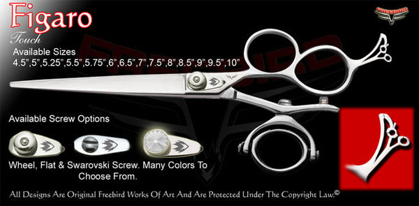 Figaro 3 Hole Double V Swivel Touch Grooming Shears