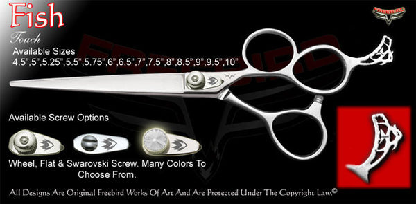 Fish 3 Hole Touch Grooming Shears