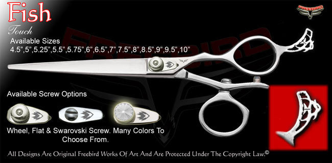Fish V Swivel Touch Grooming Shears