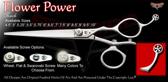 Flower Power V Swivel Touch Grooming Shears