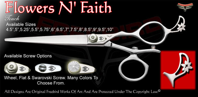 Flowers N Faith V Swivel Touch Grooming Shears