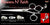 Flowers N' Faith 3 Hole V Swivel Touch Grooming Shears