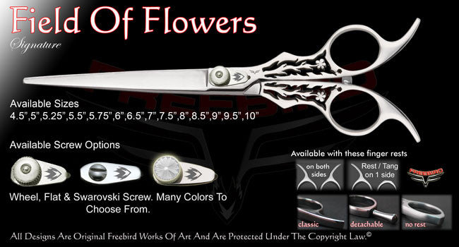 Field Of Flowers Straight Signature Grooming Shears