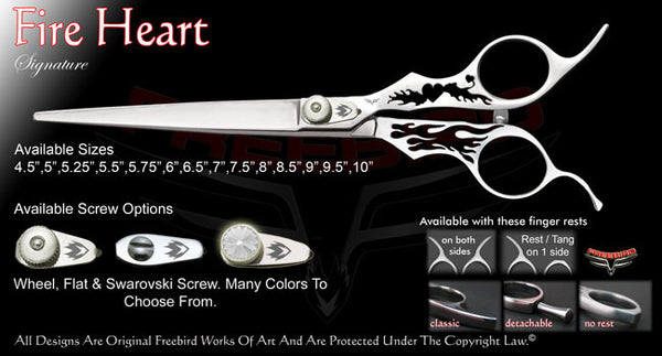 Fire Heart Straight Signature Grooming Shears