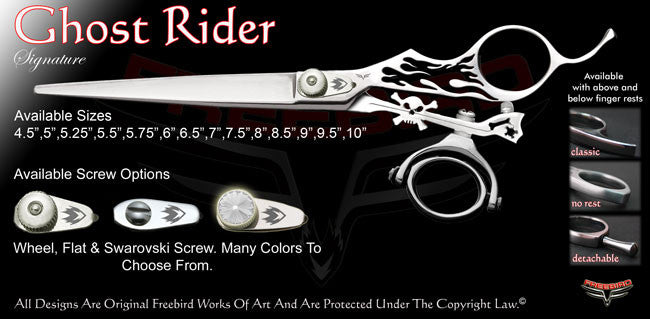 Ghost Rider Double Swivel Thumb Signature Grooming Shears