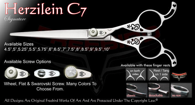Herzilein C7 Straight Signature Grooming Shears