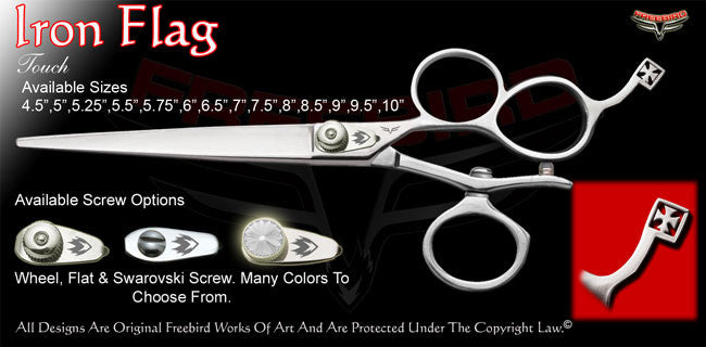 Iron Flag 3 Hole V Swivel Touch Grooming Shears