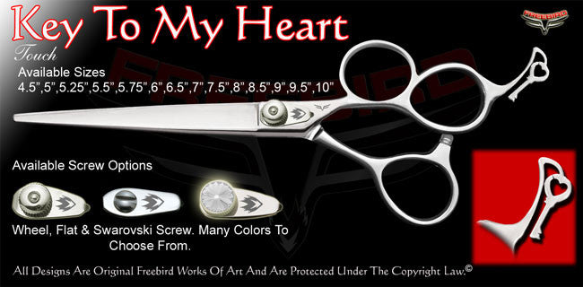Key To My Heart 3 Hole Touch Grooming Shears