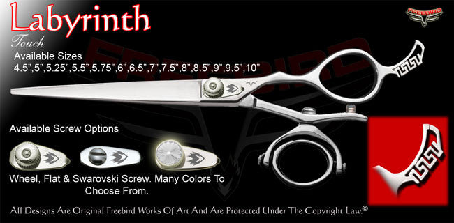 Labyrinth Double V Swivel Touch Grooming Shears