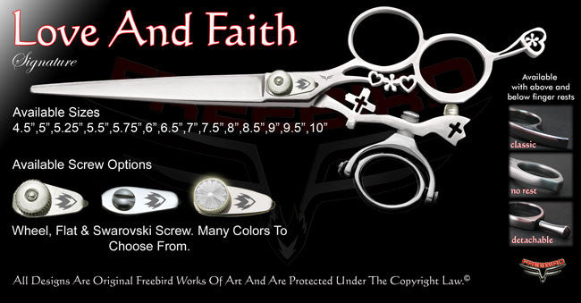 Love And Faith 3 Hole Double Swivel Thumb Signature Grooming Shears