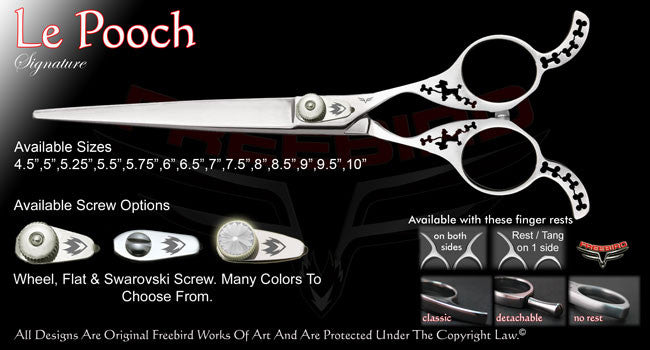 Le Pooch Straight Signature Grooming Shears