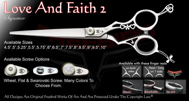 Love And Faith 2 Straight Signature Grooming Shears