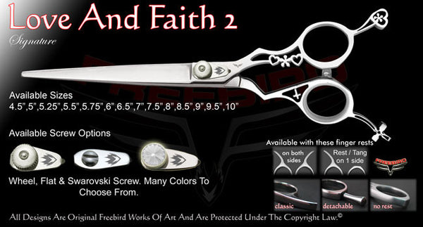 Love And Faith 2 Straight Signature Grooming Shears