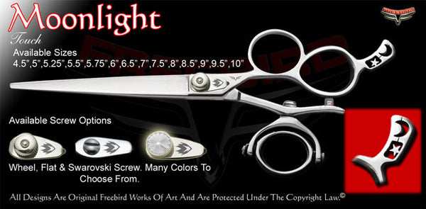 Moonlight 3 Hole Double V Swivel Touch Grooming Shears