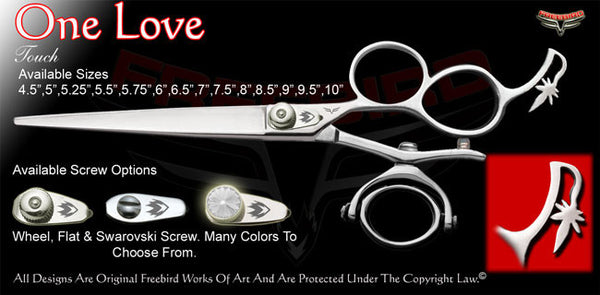 One Love 3 Hole Double V Swivel Touch Grooming Shears