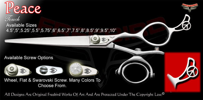Peace Double V Swivel Touch Grooming Shears