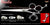 Poodle 3 Hole Double V Swivel Touch Grooming Shears