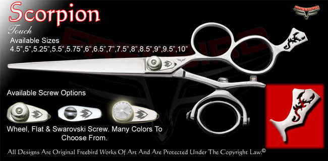 Scorpion 3 Hole Double V Swivel Touch Grooming Shears