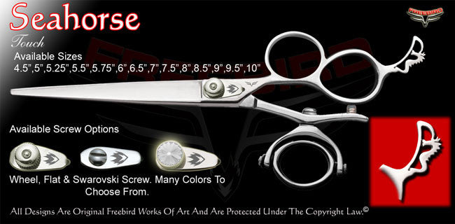 Seahorse 3 Hole Double V Swivel Touch Grooming Shears
